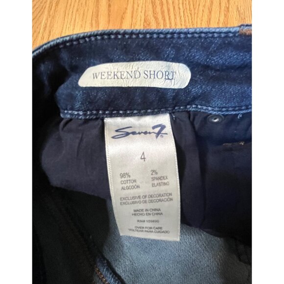 Seven7 Womens‎ Denim Weekend Shorts Size 4 - Picture 4 of 6